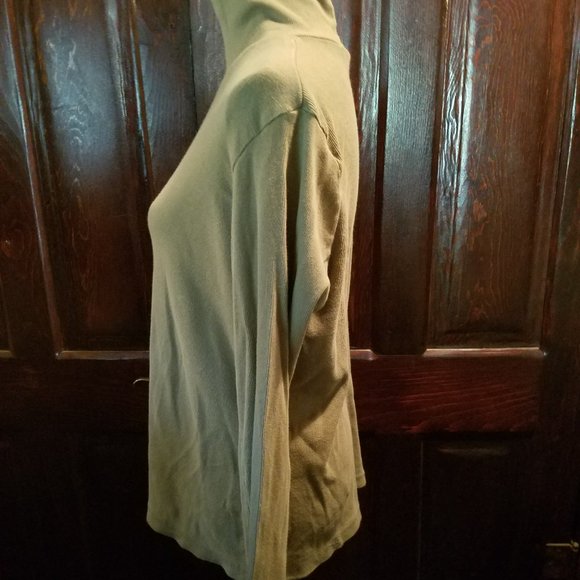 White Stag Olive Green Turtleneck - Picture 2 of 5